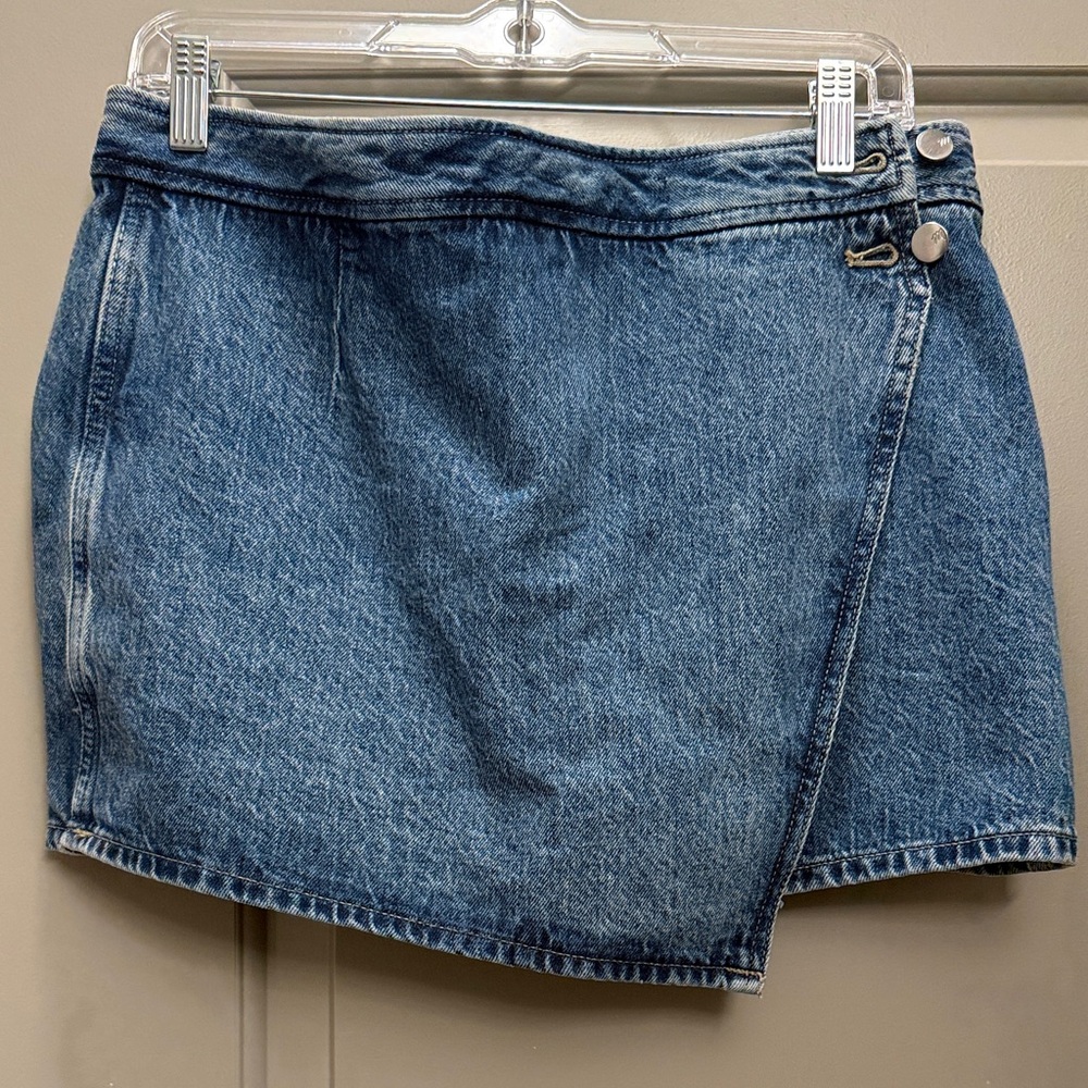 Madewell Blue Denim Skort